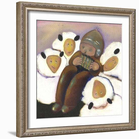 The little Shepherd-Anne Cote-Framed Giclee Print