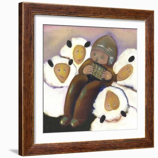 The little Shepherd-Anne Cote-Framed Giclee Print