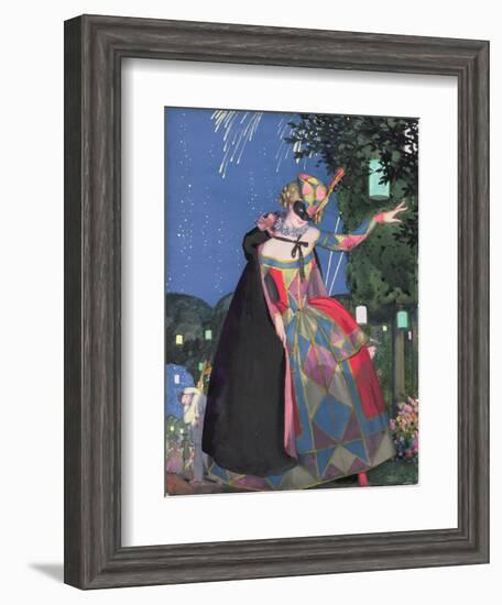 The Little Tongue of Columbine, 1913-Konstantin Andreevic Somov-Framed Giclee Print