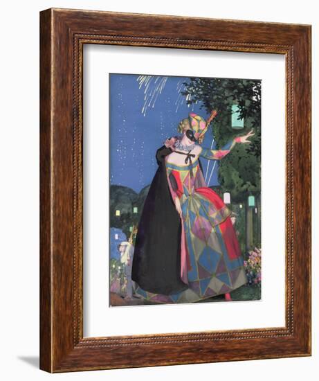 The Little Tongue of Columbine, 1913-Konstantin Andreevic Somov-Framed Giclee Print