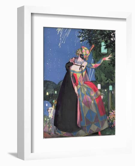 The Little Tongue of Columbine, 1913-Konstantin Andreevic Somov-Framed Giclee Print