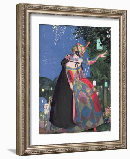 The Little Tongue of Columbine, 1913-Konstantin Andreevic Somov-Framed Giclee Print