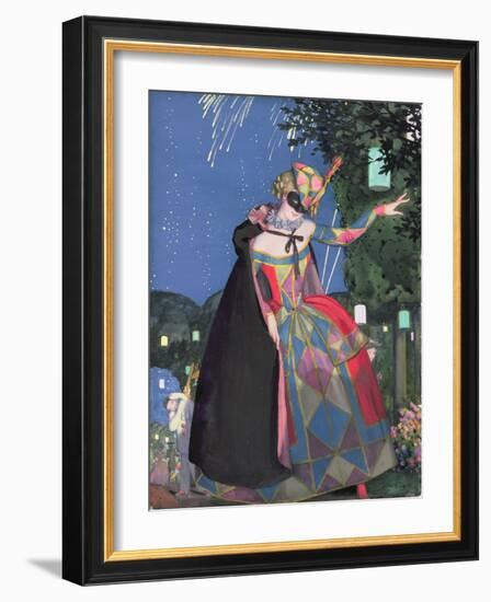 The Little Tongue of Columbine, 1913-Konstantin Andreevic Somov-Framed Giclee Print