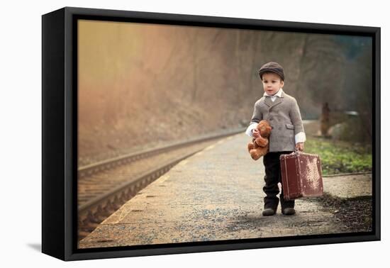 The Little Traveler-Tatyana Tomsickova-Framed Premier Image Canvas