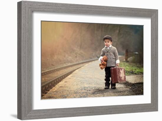 The Little Traveler-Tatyana Tomsickova-Framed Photographic Print