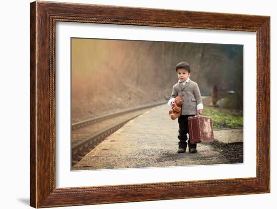 The Little Traveler-Tatyana Tomsickova-Framed Photographic Print