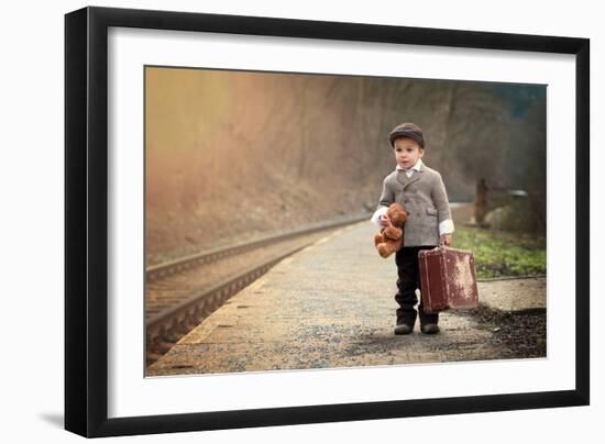 The Little Traveler-Tatyana Tomsickova-Framed Photographic Print