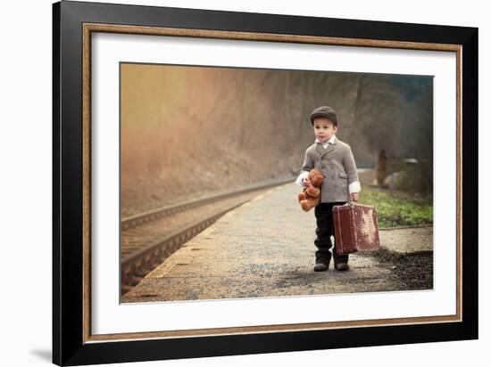 The Little Traveler-Tatyana Tomsickova-Framed Photographic Print