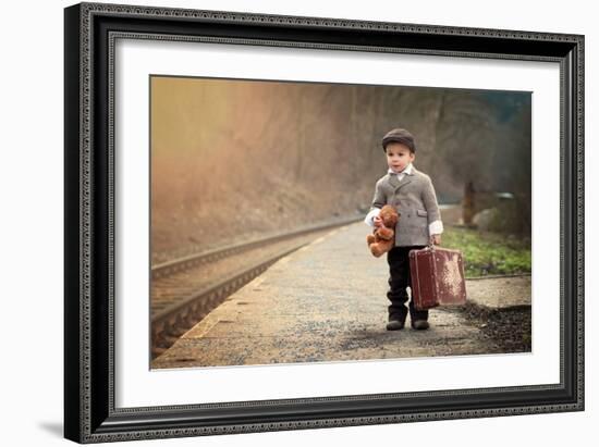The Little Traveler-Tatyana Tomsickova-Framed Photographic Print