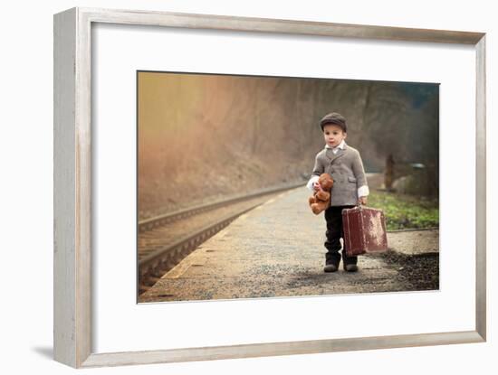 The Little Traveler-Tatyana Tomsickova-Framed Photographic Print