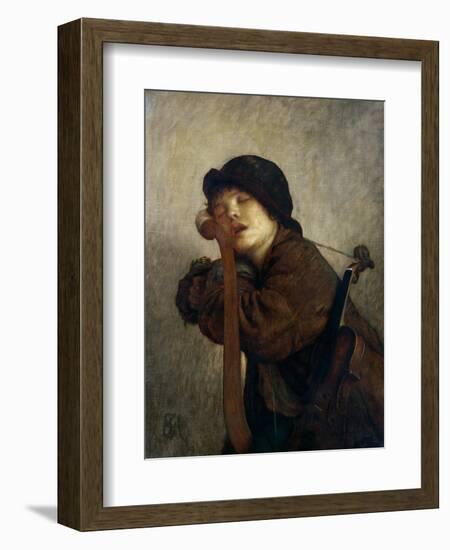 The Little Violinist Sleeping, 1883-Ernest Antoine Hebert-Framed Giclee Print