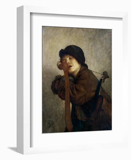 The Little Violinist Sleeping, 1883-Ernest Antoine Hebert-Framed Giclee Print