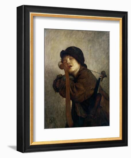 The Little Violinist Sleeping, 1883-Ernest Antoine Hebert-Framed Giclee Print