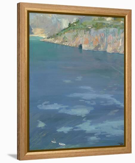 The Little White Boats, Cap Ferrat-Sir John Lavery-Framed Stretched Canvas