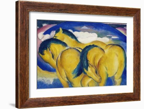 The Little Yellow Horses, 1912-Franz Marc-Framed Giclee Print