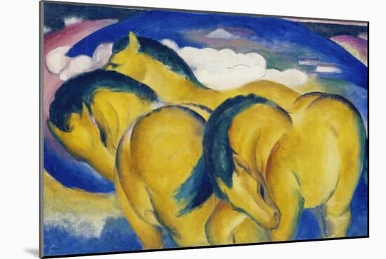 The Little Yellow Horses, 1912-Franz Marc-Mounted Giclee Print