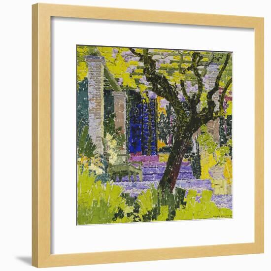 The Lively Village; Le Village Anime, C.1923-Gustave Loiseau-Framed Giclee Print