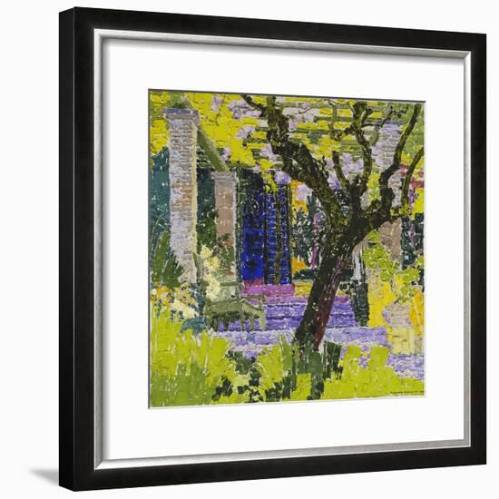 The Lively Village; Le Village Anime, C.1923-Gustave Loiseau-Framed Giclee Print