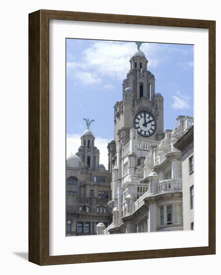 The Liver Building, One of the Three Graces, Riverside-Ethel Davies-Framed Photographic Print