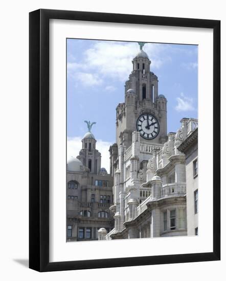 The Liver Building, One of the Three Graces, Riverside-Ethel Davies-Framed Photographic Print