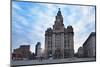 The Liver Buildings, Liverpool, Merseyside, England-null-Mounted Photographic Print