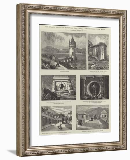 The Liverpool Corporation Waterworks, Lake Vyrnwy, Montgomeryshire, North Wales-William 'Crimea' Simpson-Framed Giclee Print