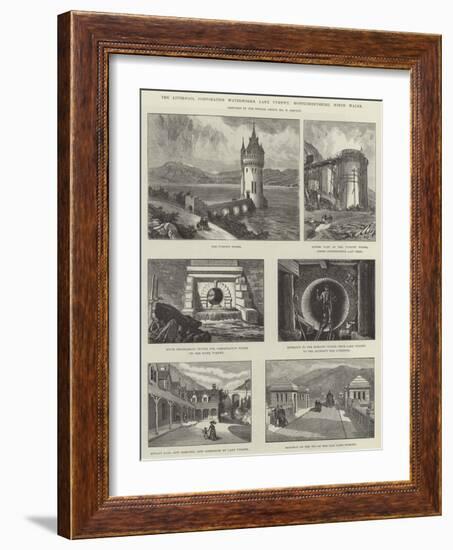 The Liverpool Corporation Waterworks, Lake Vyrnwy, Montgomeryshire, North Wales-William 'Crimea' Simpson-Framed Giclee Print