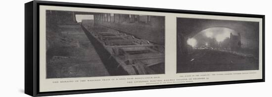 The Liverpool Electric Railway Disaster on 23 December-null-Framed Premier Image Canvas