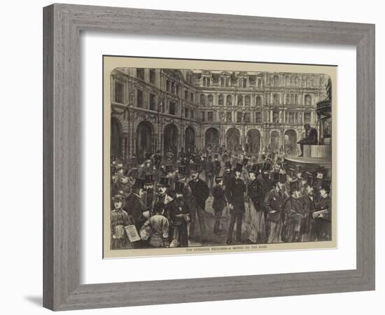 The Liverpool Exchange, a Sketch on the Flags-Henry Woods-Framed Giclee Print