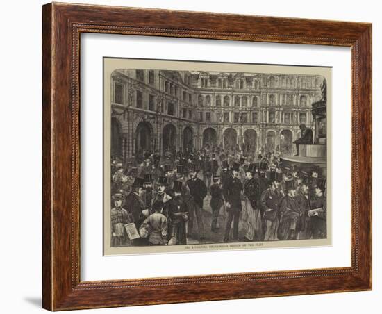 The Liverpool Exchange, a Sketch on the Flags-Henry Woods-Framed Giclee Print