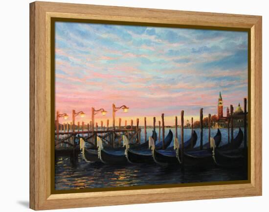 The Living Flame Of The Day-kirilstanchev-Framed Stretched Canvas