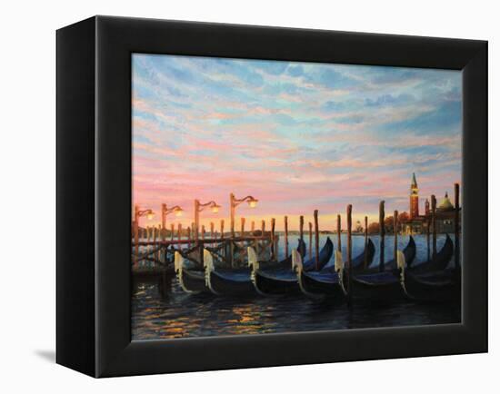 The Living Flame Of The Day-kirilstanchev-Framed Stretched Canvas