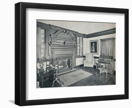 'The Living Room of the Francis Corbin House, at Edenton, built in 1758', 1930-Unknown-Framed Photographic Print