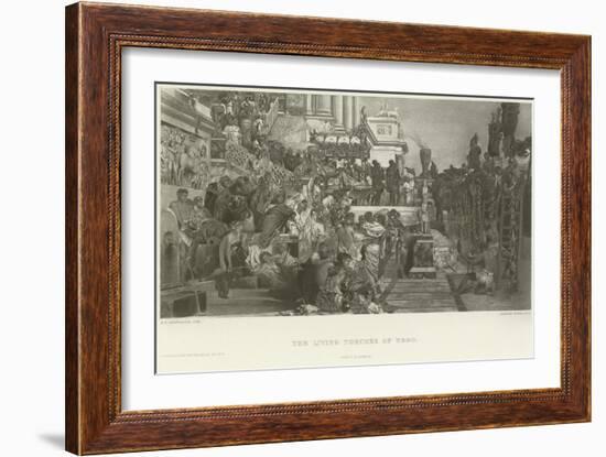 The Living Torches of Nero-Hendrik Siemiradzki-Framed Giclee Print