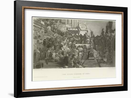 The Living Torches of Nero-Hendrik Siemiradzki-Framed Giclee Print