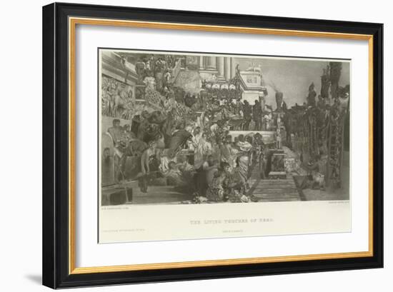 The Living Torches of Nero-Hendrik Siemiradzki-Framed Giclee Print