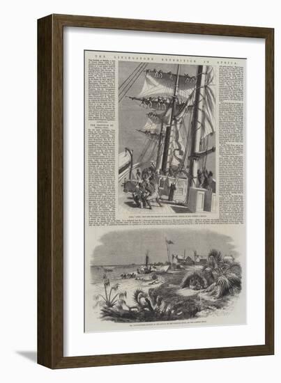 The Livingstone Expedition in Africa-null-Framed Giclee Print