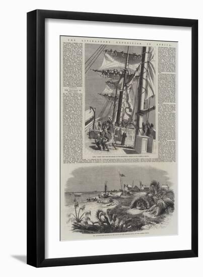 The Livingstone Expedition in Africa-null-Framed Giclee Print