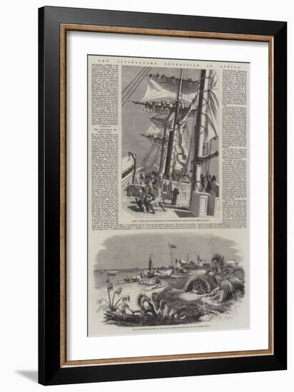 The Livingstone Expedition in Africa-null-Framed Giclee Print