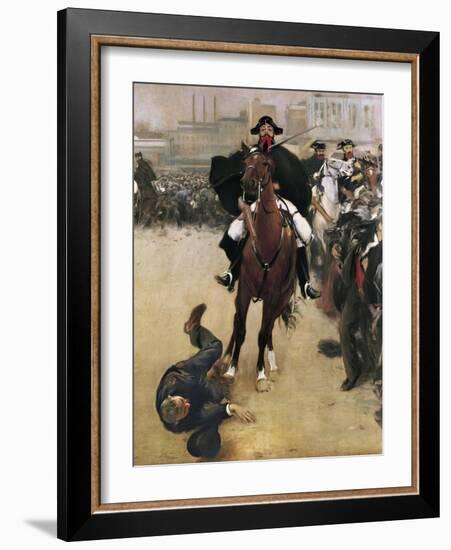 The Loading-Ramon Casas i Carbo-Framed Art Print