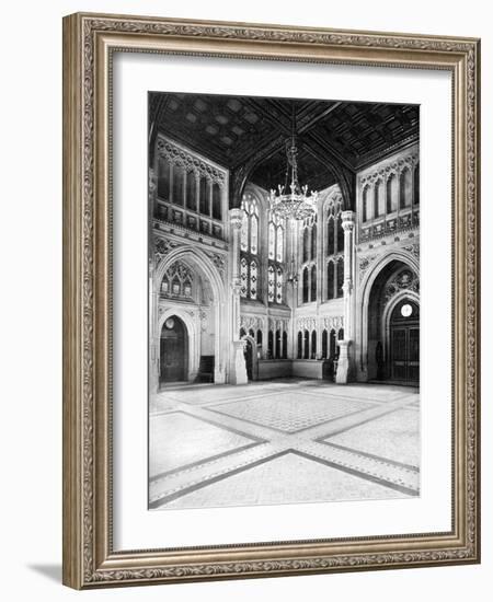 The Lobby, House of Commons, Westminster, London, C1905-WS Campbell-Framed Giclee Print