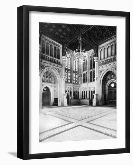 The Lobby, House of Commons, Westminster, London, C1905-WS Campbell-Framed Giclee Print