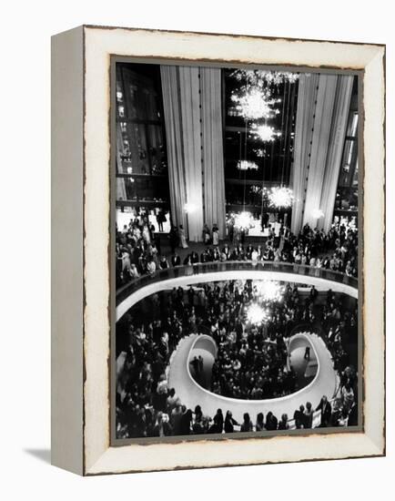 The Lobby of the Metropolitan Opera, Lincoln Center, New York City, 1960's-null-Framed Stretched Canvas