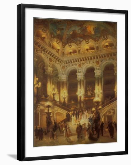 The Lobby of the Paris Opera-Jean Béraud-Framed Art Print