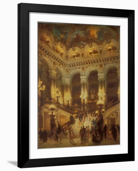 The Lobby of the Paris Opera-Jean Béraud-Framed Art Print