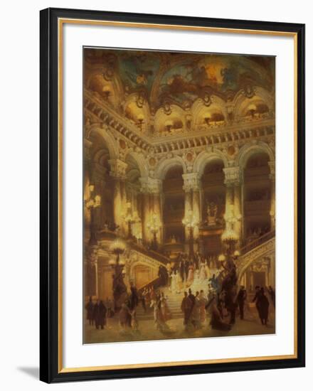 The Lobby of the Paris Opera-Jean Béraud-Framed Art Print