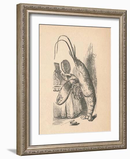 'The Lobster', 1889-John Tenniel-Framed Giclee Print