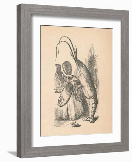 'The Lobster', 1889-John Tenniel-Framed Giclee Print