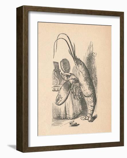 'The Lobster', 1889-John Tenniel-Framed Giclee Print