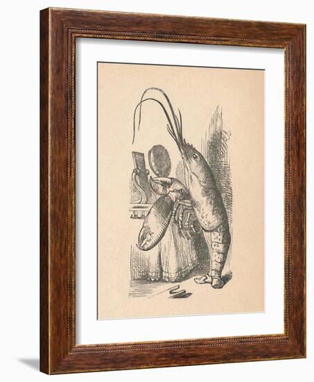 'The Lobster', 1889-John Tenniel-Framed Giclee Print
